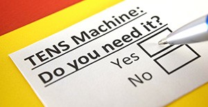 Questionnaire asking about the need for TENS machine